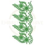 Buy floral border machine embroidery design