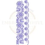 Buy floral border machine embroidery design
