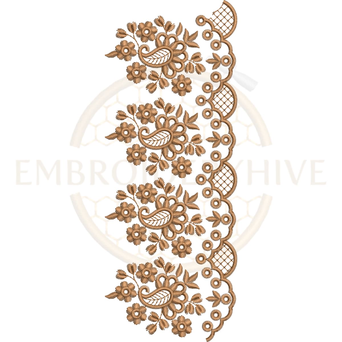 Buy border machine embroidery design