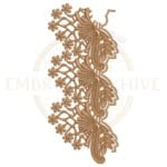 Buy floral border machine embroidery design