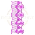 Buy floral border machine embroidery design