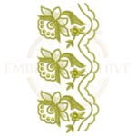 Buy floral border machine embroidery design