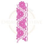 Buy floral border machine embroidery design