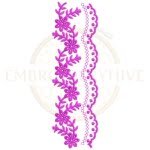Buy floral border machine embroidery design