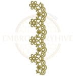 Buy floral border machine embroidery design