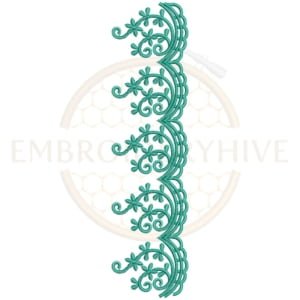 Buy floral border machine embroidery design