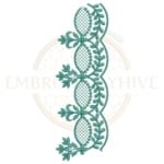 Buy floral border machine embroidery design