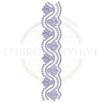 Buy floral border machine embroidery design