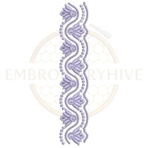 Buy floral border machine embroidery design