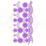 Buy floral border machine embroidery design