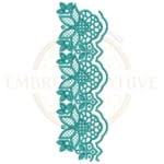 Buy floral border machine embroidery design
