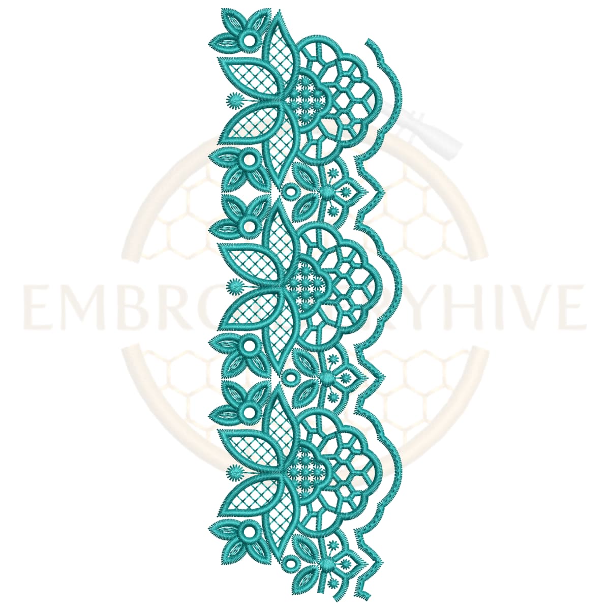 Buy floral border machine embroidery design