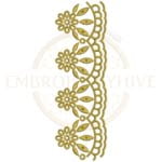 Buy floral border machine embroidery design