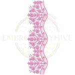 Buy floral border machine embroidery design