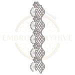 Buy floral border machine embroidery design