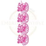Buy floral border machine embroidery design