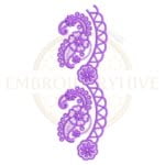 Buy floral border machine embroidery design