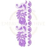 Buy floral border machine embroidery design