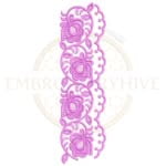 Buy floral border machine embroidery design