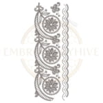 Buy floral border machine embroidery design