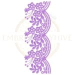 Buy floral border machine embroidery design