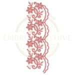 Buy floral border machine embroidery design