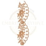 Buy floral border machine embroidery design