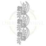 Buy floral border machine embroidery design
