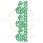 Buy floral border machine embroidery design