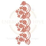 Buy flower border machine embroidery design