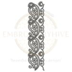 Buy floral border machine embroidery design