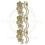 Buy floral border machine embroidery design