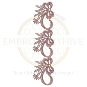 Buy floral border machine embroidery design