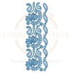 Buy floral border machine embroidery design