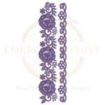 Buy floral border machine embroidery design