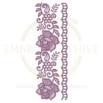 Buy floral border machine embroidery design