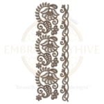 Buy floral border machine embroidery design
