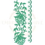Buy floral border machine embroidery design