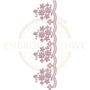 Buy Floral Border Machine Embroidery Design