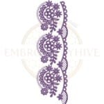 Buy floral border machine embroidery design