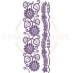 Buy floral border machine embroidery design
