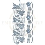 Buy floral border machine embroidery design