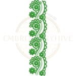 Buy floral border machine embroidery design