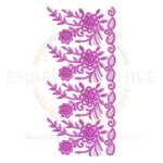 Buy floral border machine embroidery design