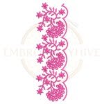 Buy flower border machine embroidery design
