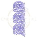 Buy flower border machine embroidery design