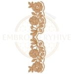 Buy flower border machine embroidery design