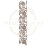 Buy flower border machine embroidery design