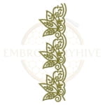 Buy flower border machine embroidery design