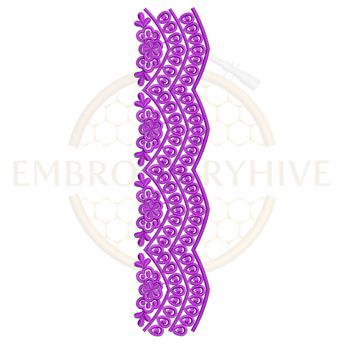 Buy flower border machine embroidery design